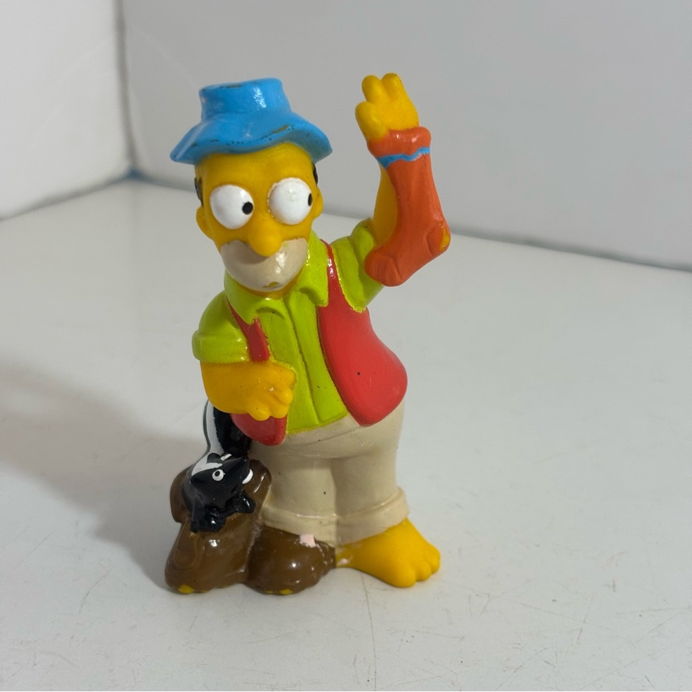 Vintage 1990 Burger King The Simpsons‎ Homer with sock and skunk